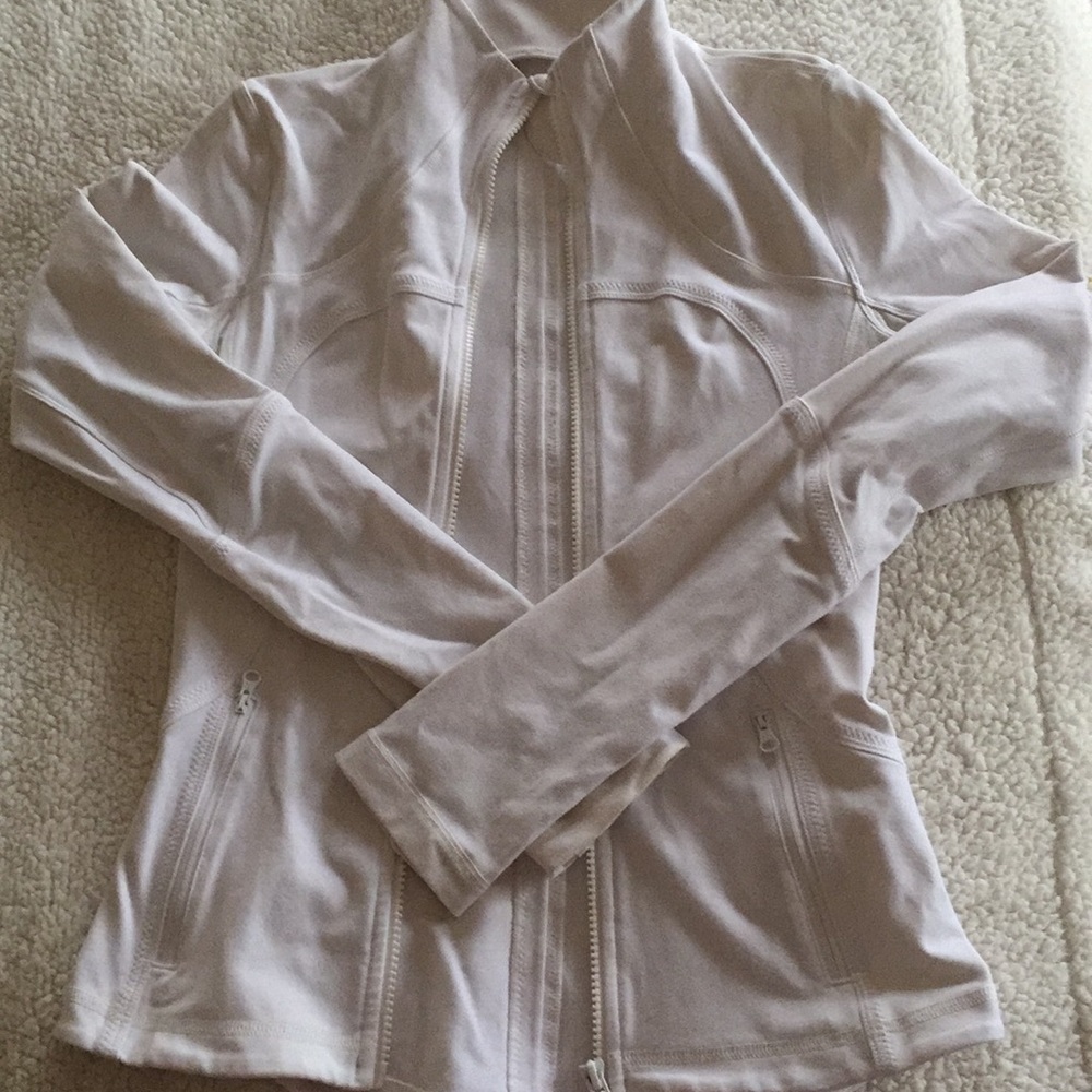 White Stretch Lululemon Classic Racer Jacket